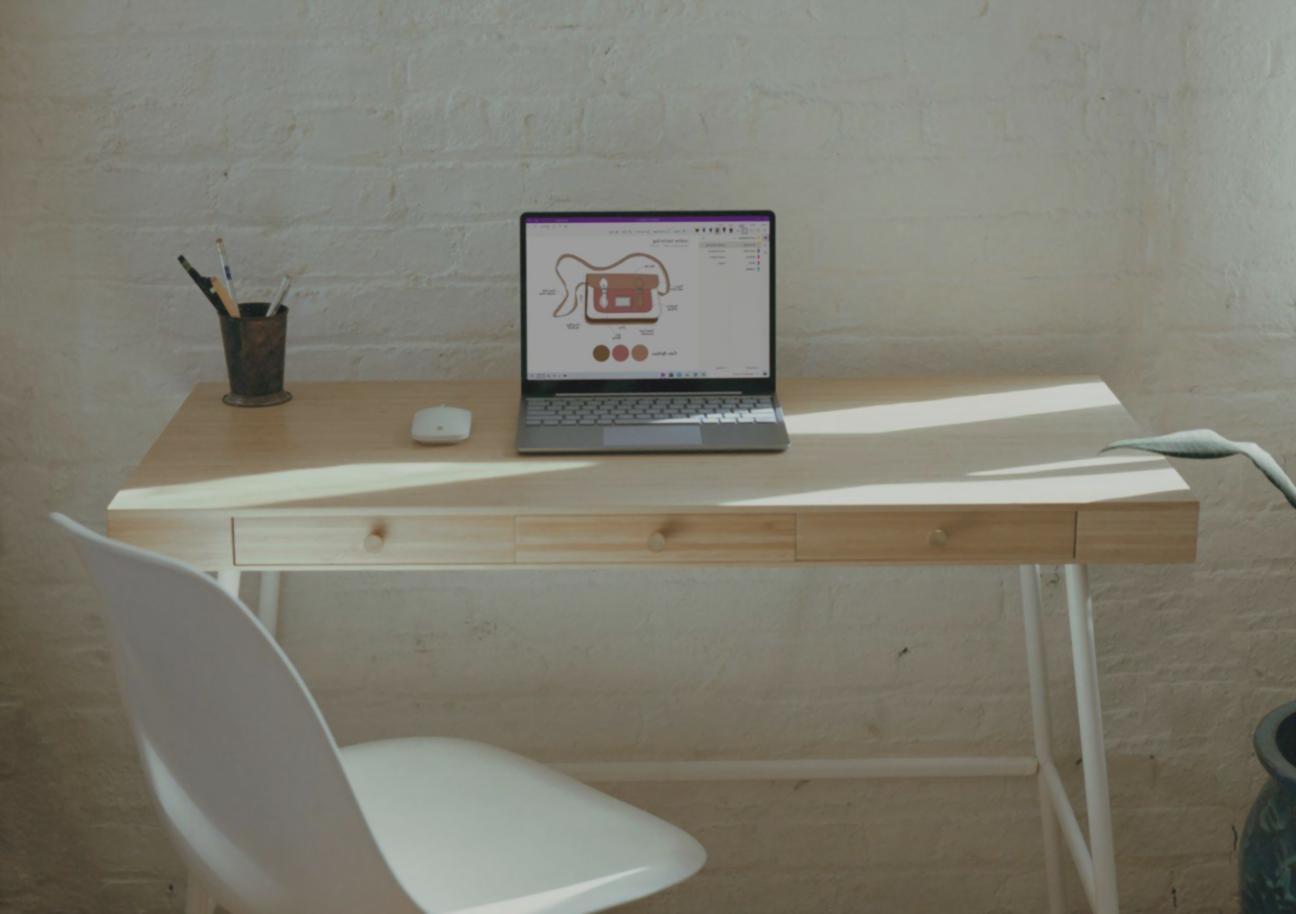 Gráficos e dados financeiros em ambiente de trabalho